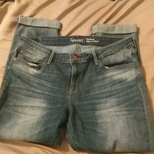 Levi Strauss modern slim cuffed jeans